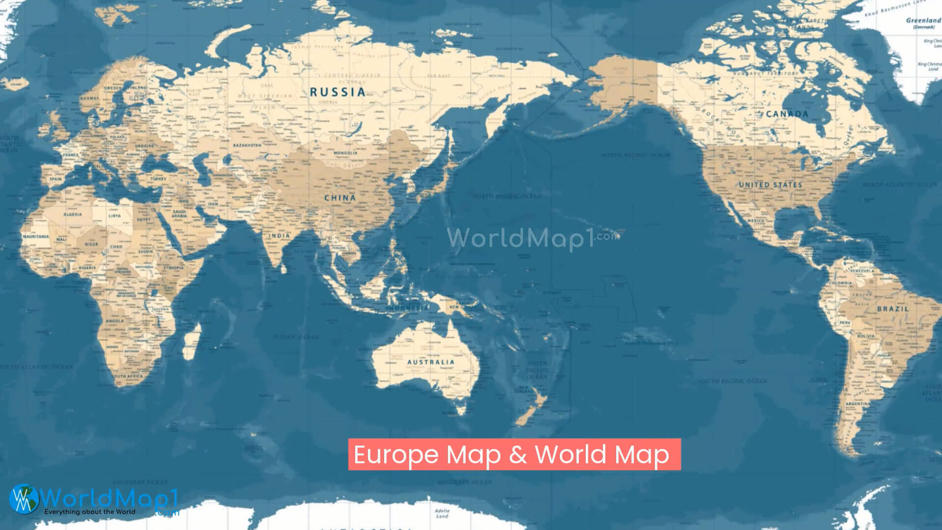 Europe Map and World Map